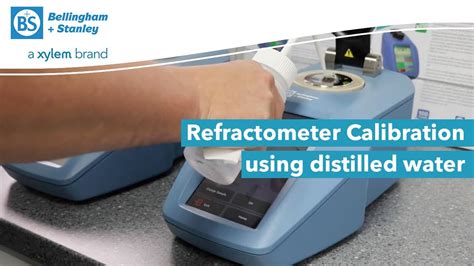 calibrated refractometer|calibrating refractometer with distilled water.